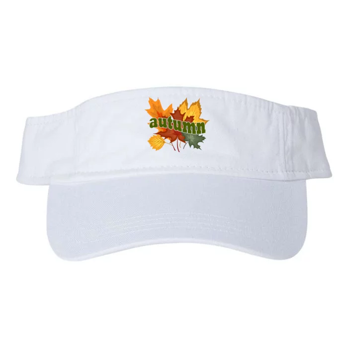 Autumn Nature Leaves Valucap Bio-Washed Visor