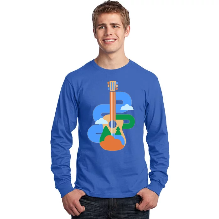 Abstract Nature Lover Guitar Tall Long Sleeve T-Shirt