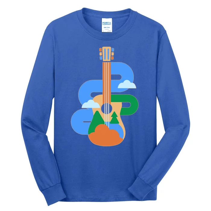 Abstract Nature Lover Guitar Tall Long Sleeve T-Shirt