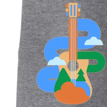 Abstract Nature Lover Guitar Doggie 3-End Fleece Hoodie