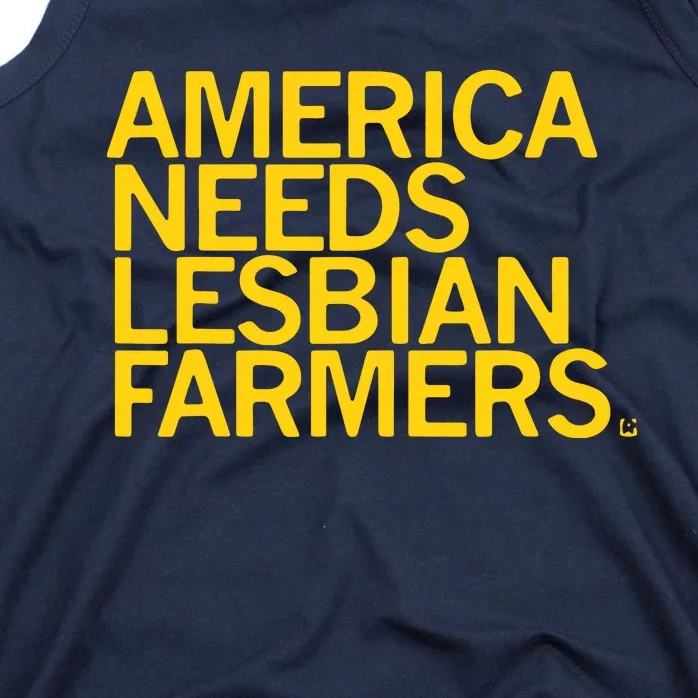 America Needs Lesbian Farmers Tank Top