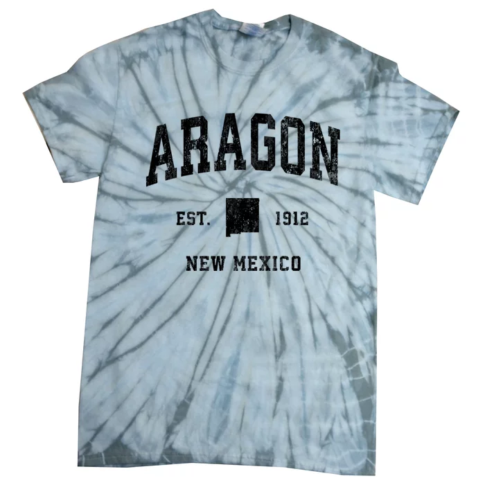 Aragon New Mexico Nm Vintage Athletic Sports Tie-Dye T-Shirt