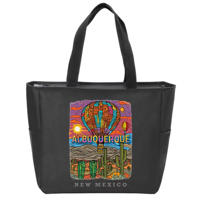 Albuquerque New Mexico Nm Desert Oasis Sd528 Zip Tote Bag