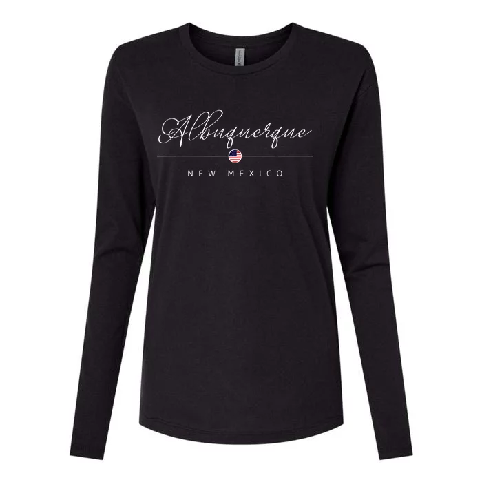 Albuquerque New Mexico Nm On Albuquerque Womens Cotton Relaxed Long Sleeve T-Shirt