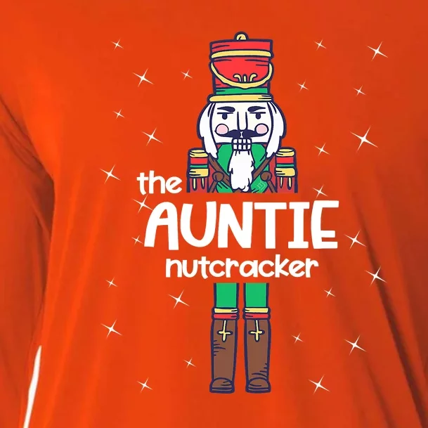 Auntie Nutcracker Matching Family Group Christmas Party Pjs Cooling Performance Long Sleeve Crew