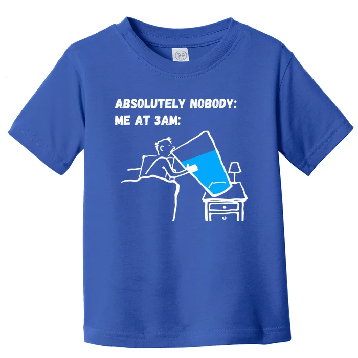 Absolutely Nobody Me At 3am Funny Meme Gift Toddler T-Shirt