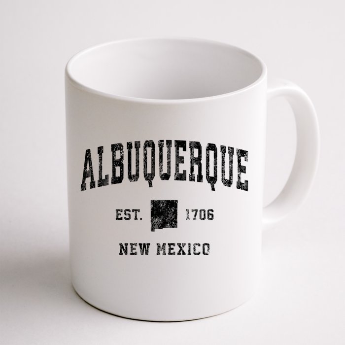 Albuquerque New Mexico Nm Vintage Athletic Sports Front & Back Coffee Mug