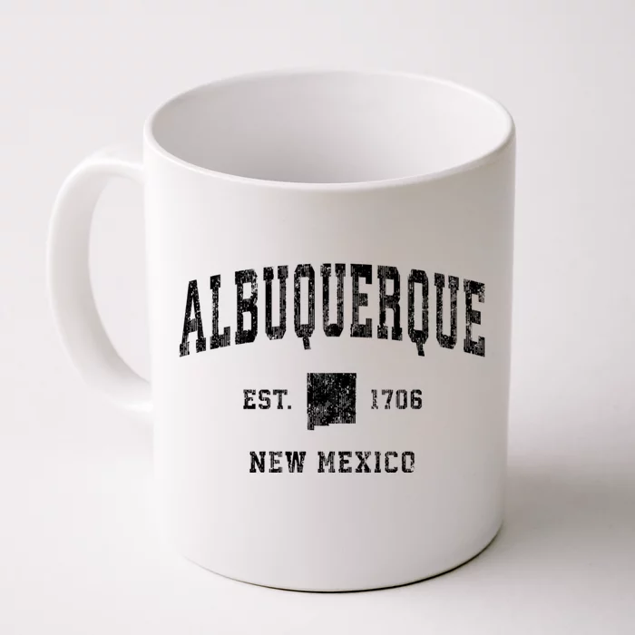 Albuquerque New Mexico Nm Vintage Athletic Sports Front & Back Coffee Mug