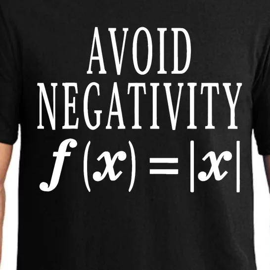 Avoid Negativity Math Equation Teacher Funny Gift Pajama Set