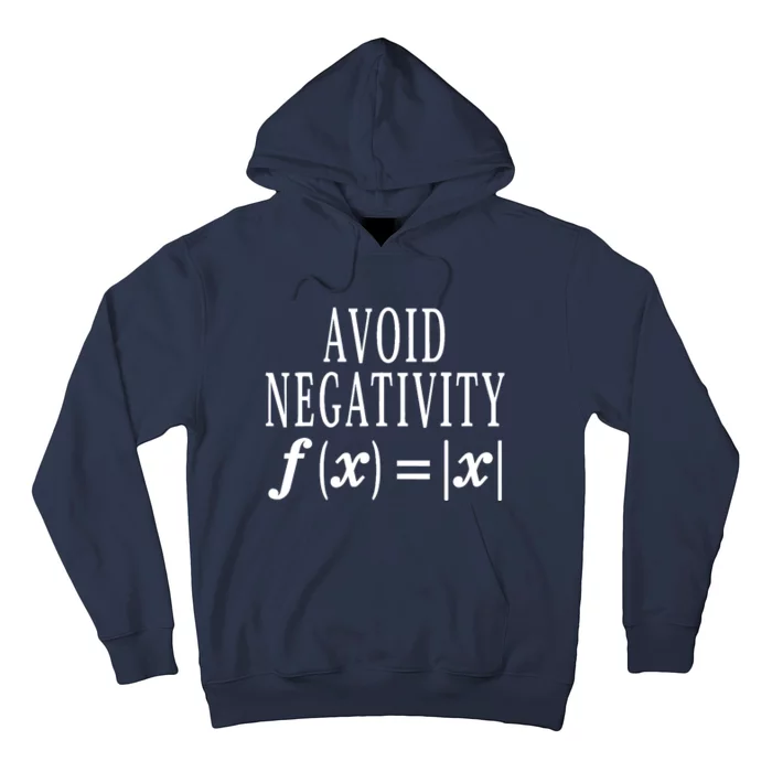 Avoid Negativity Math Equation Teacher Funny Gift Hoodie