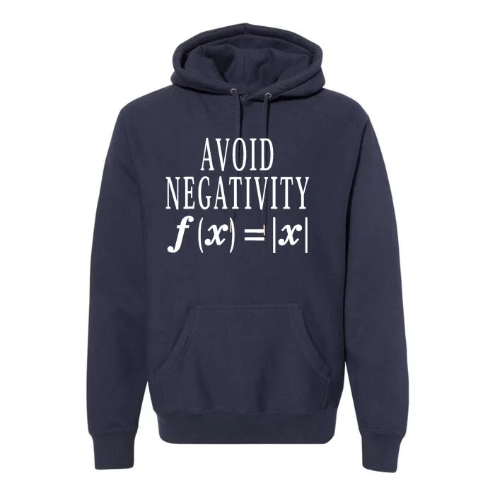 Avoid Negativity Math Equation Teacher Funny Gift Premium Hoodie