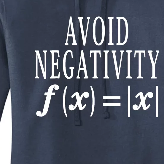 Avoid Negativity Math Equation Teacher Funny Gift Women's Pullover Hoodie