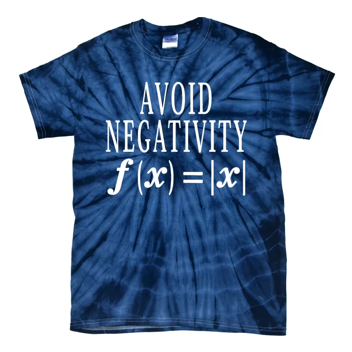 Avoid Negativity Math Equation Teacher Funny Gift Tie-Dye T-Shirt