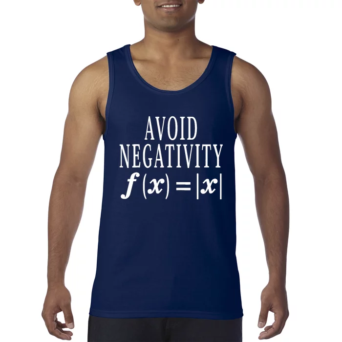 Avoid Negativity Math Equation Teacher Funny Gift Tank Top