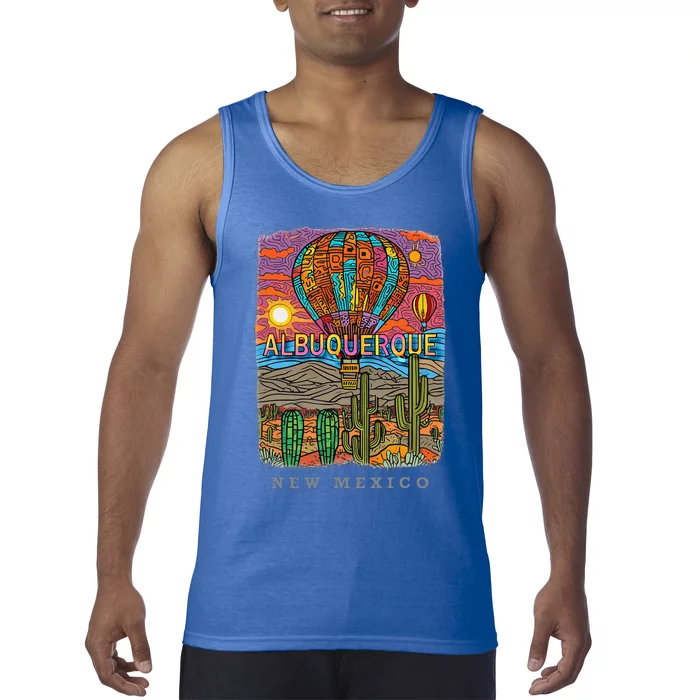 Albuquerque New Mexico Nm Desert Oasis Sd528 Tank Top