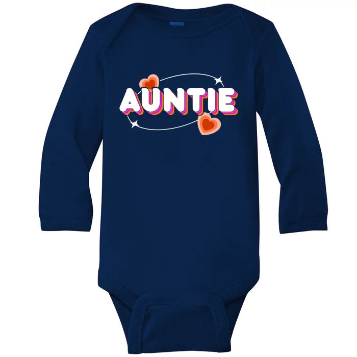 Auntie Niece Nephew Aunt Meaningful Gift Baby Long Sleeve Bodysuit