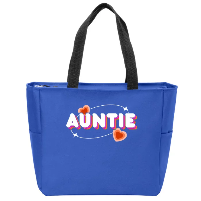 Auntie Niece Nephew Aunt Great Gift Zip Tote Bag