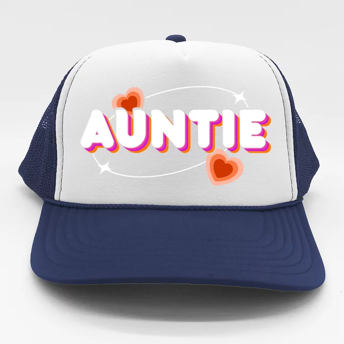 Auntie Niece Nephew Aunt Great Gift Trucker Hat