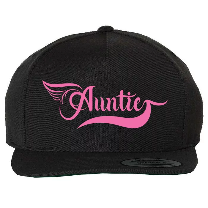 Auntie Niece Nephew Family Aunt Cute Gift Wool Snapback Cap