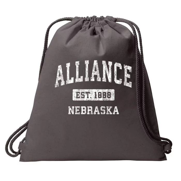 Alliance Nebraska Ne Vintage Sports Drawstring Bag