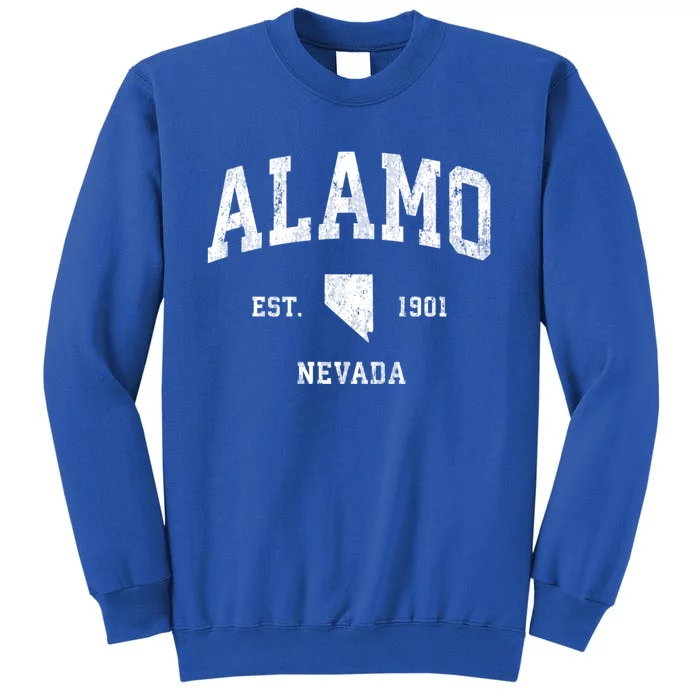 Alamo Nevada Nv Vintage Athletic Sports Sweatshirt