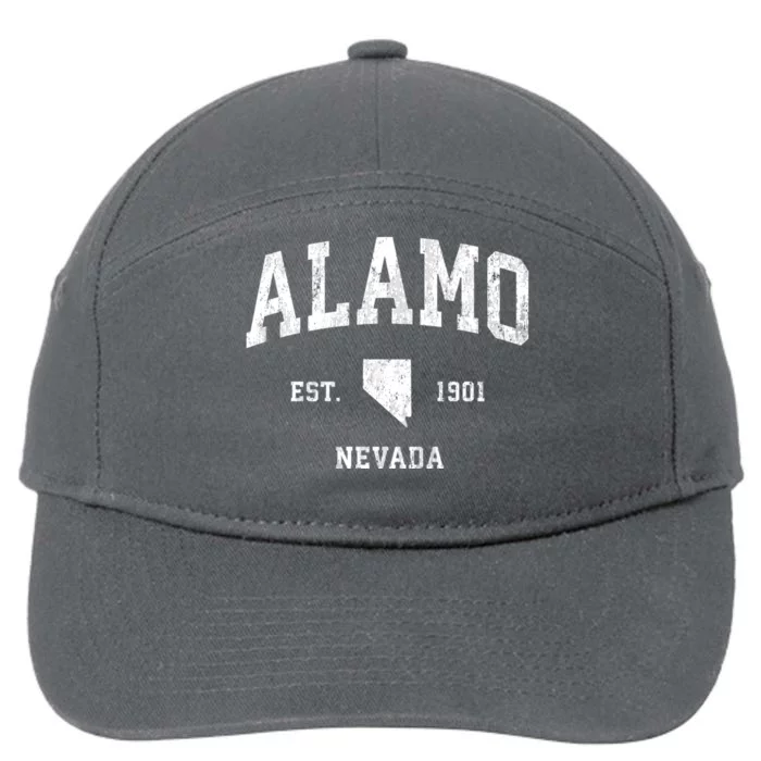 Alamo Nevada Nv Vintage Athletic Sports 7-Panel Snapback Hat