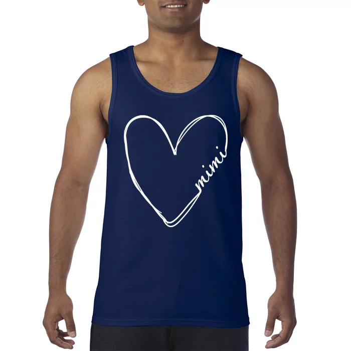 Announcement Grandparents New Mimi Heart Tank Top