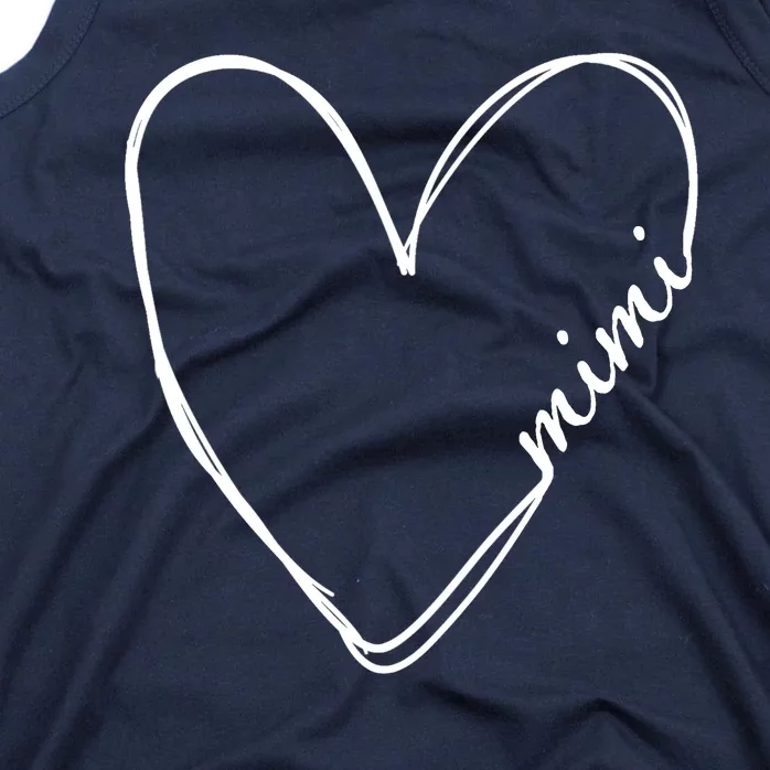 Announcement Grandparents New Mimi Heart Tank Top