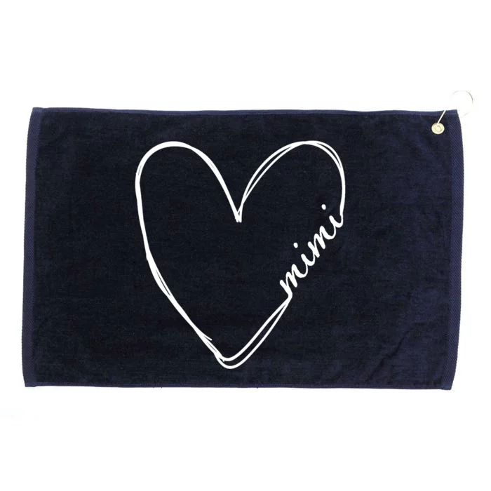 Announcement Grandparents New Mimi Heart Grommeted Golf Towel