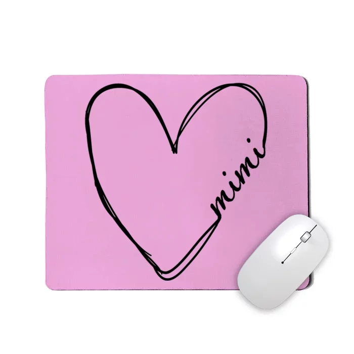 Announcement Grandparents New Mimi Heart Mousepad