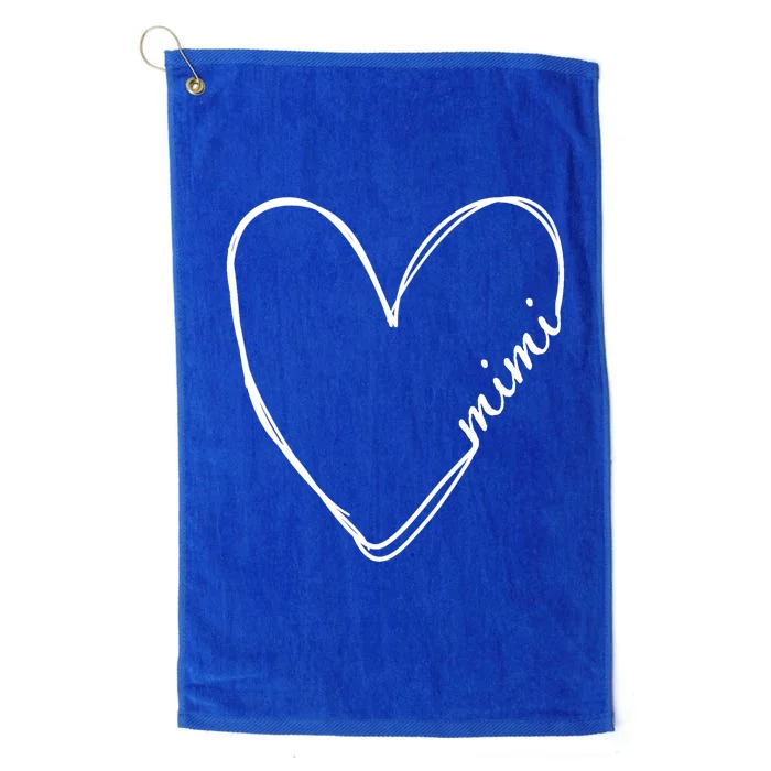 Announcement Grandparents New Mimi Heart Platinum Collection Golf Towel