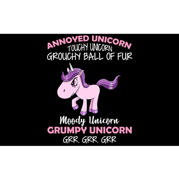 Annoyed Unicorn Funny Bumper Sticker