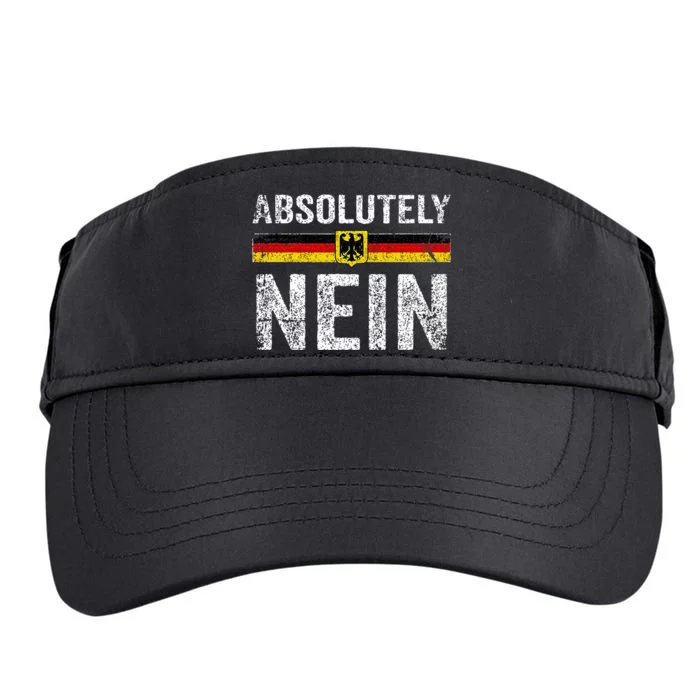 Absolutely Nein Oktoberfest German Flag Adult Drive Performance Visor