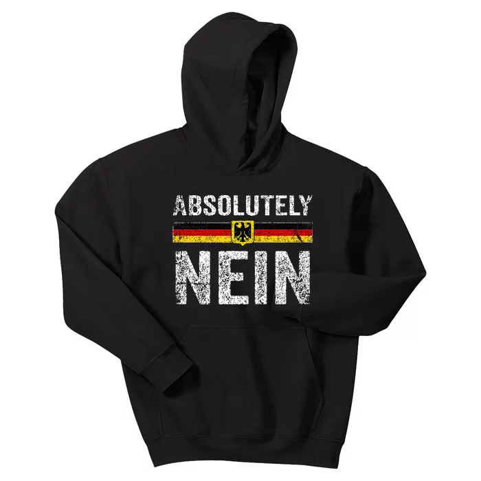 Absolutely Nein Oktoberfest German Flag Kids Hoodie