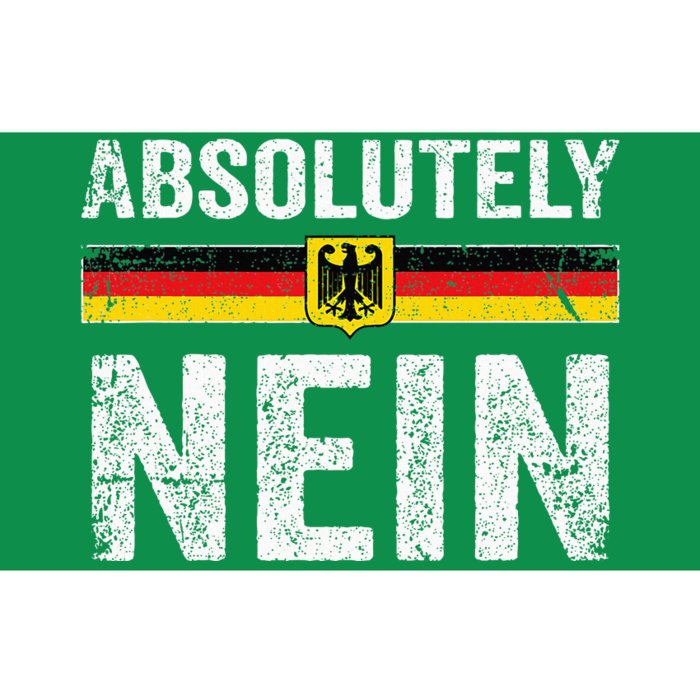 Absolutely Nein Oktoberfest German Flag Bumper Sticker