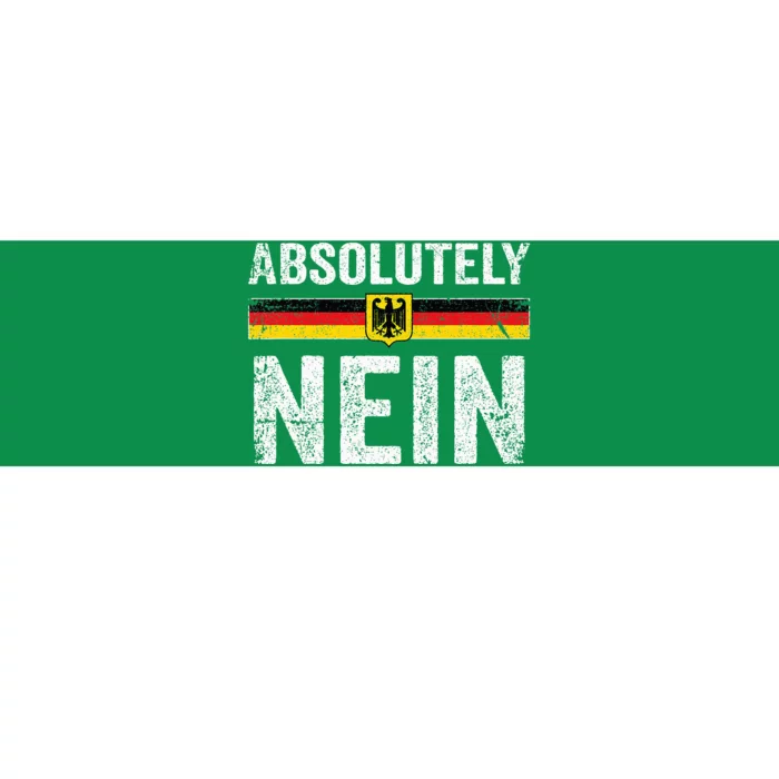 Absolutely Nein Oktoberfest German Flag Bumper Sticker