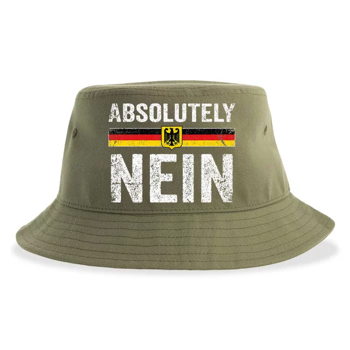 Absolutely Nein Oktoberfest German Flag Sustainable Bucket Hat