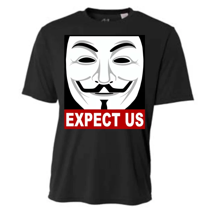 Anonymous Expect Us Internet Cooling Performance Crew T-Shirt