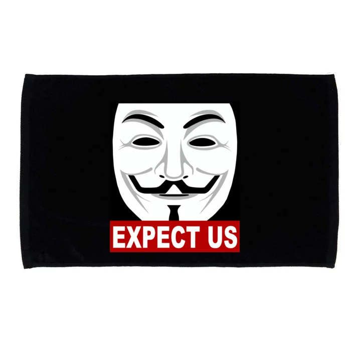 Anonymous Expect Us Internet Microfiber Hand Towel