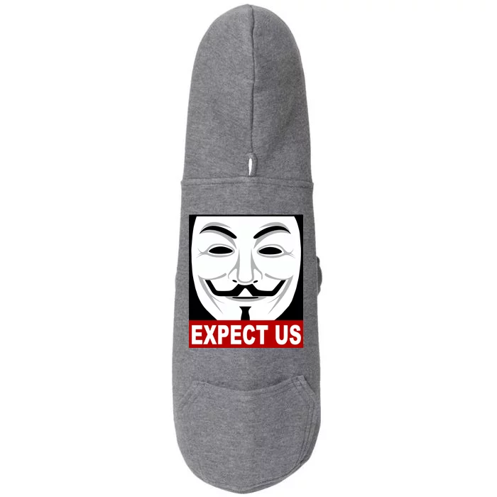 Anonymous Expect Us Internet Doggie 3-End Fleece Hoodie