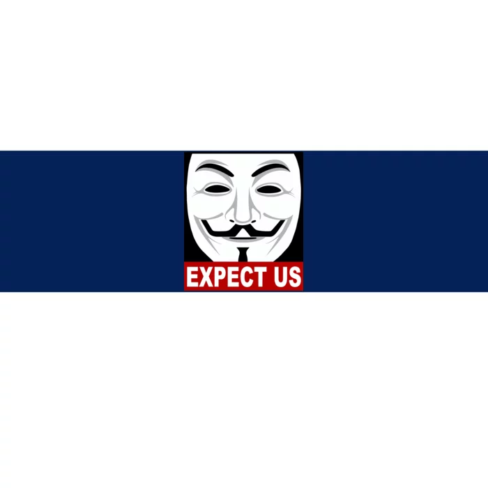 Anonymous Expect Us Internet Bumper Sticker