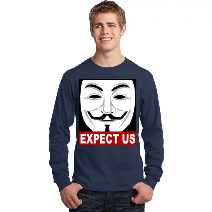 Anonymous Expect Us Internet Tall Long Sleeve T-Shirt