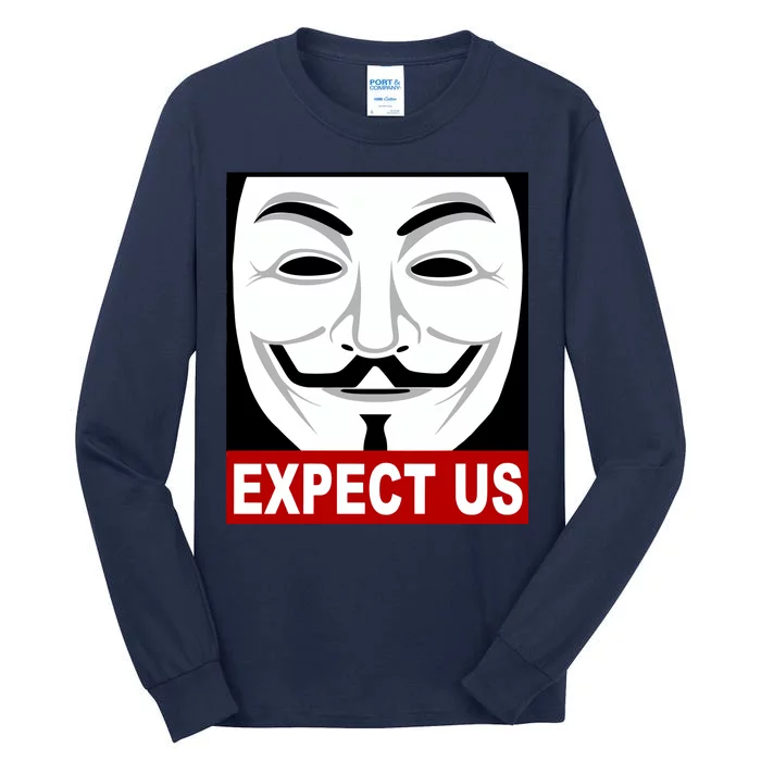 Anonymous Expect Us Internet Tall Long Sleeve T-Shirt