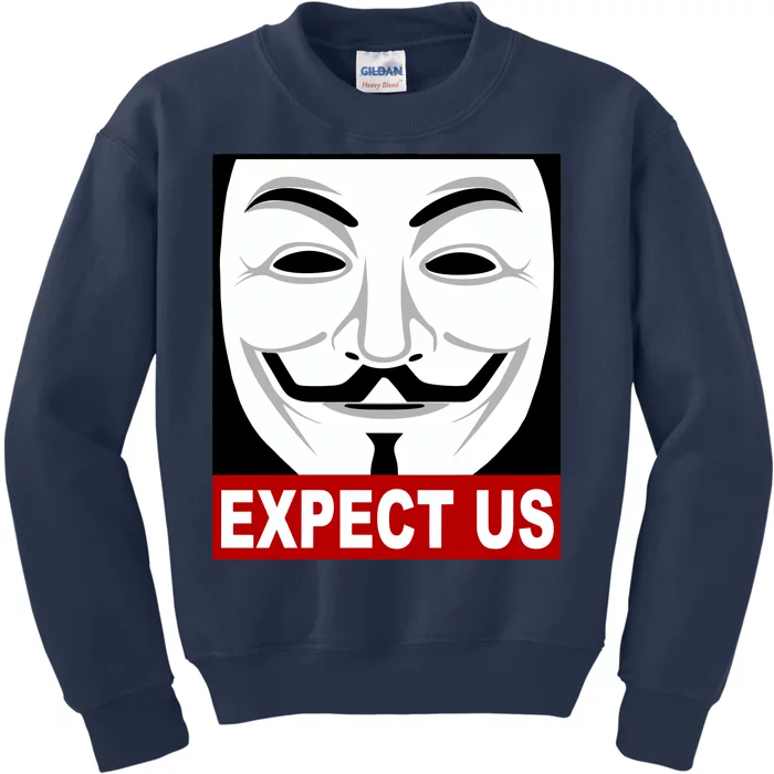 Anonymous Expect Us Internet Kids Sweatshirt