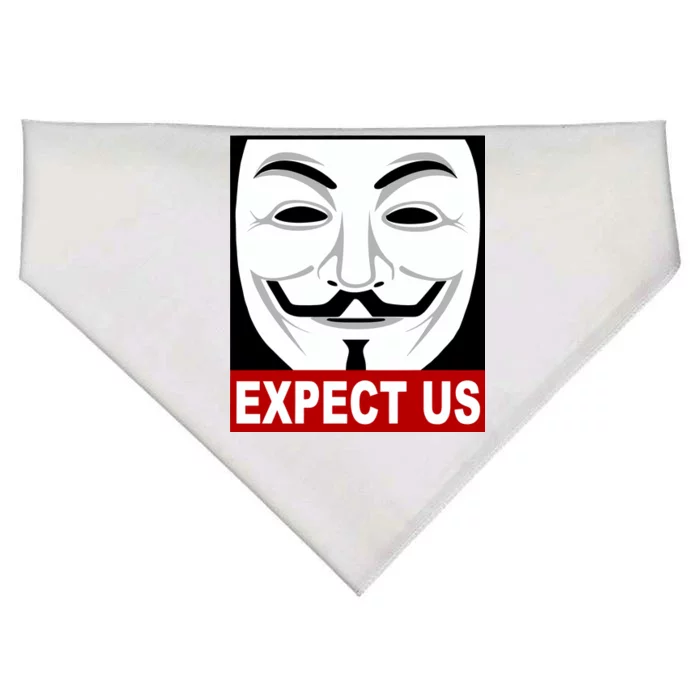 Anonymous Expect Us Internet USA-Made Doggie Bandana