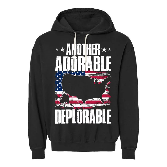 Another Adorable Deplorable Pro Trump Garment-Dyed Fleece Hoodie