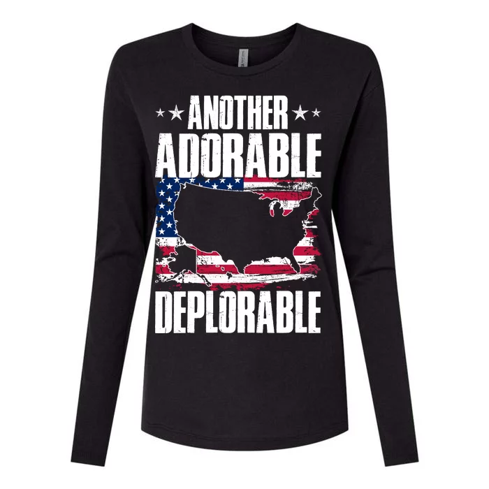 Another Adorable Deplorable Pro Trump Womens Cotton Relaxed Long Sleeve T-Shirt