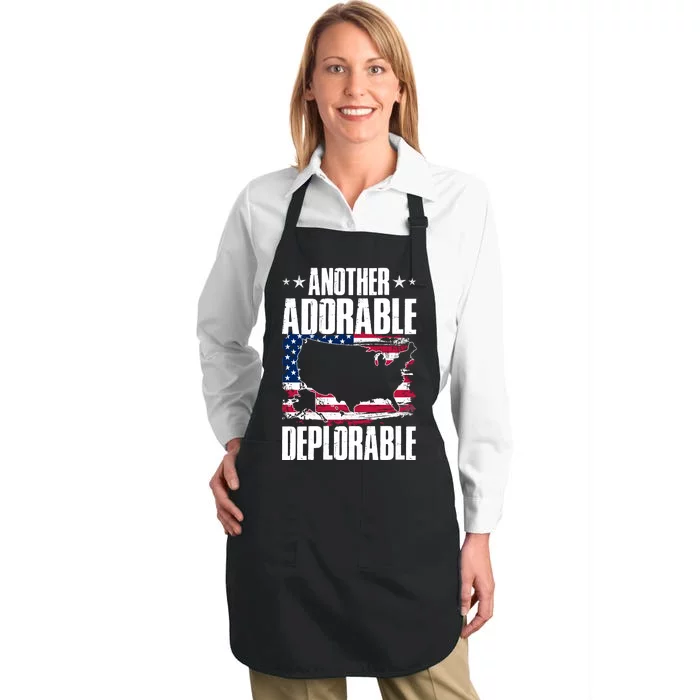 Another Adorable Deplorable Pro Trump Full-Length Apron With Pocket