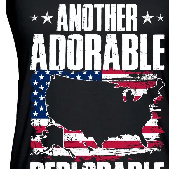 Another Adorable Deplorable Pro Trump Ladies Essential Flowy Tank