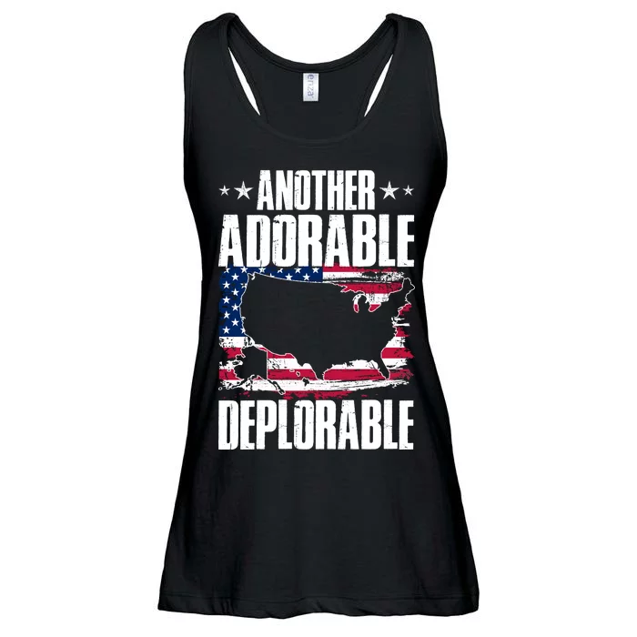 Another Adorable Deplorable Pro Trump Ladies Essential Flowy Tank